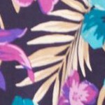 blue floral tropical