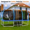 Jump Into Fun 10X16FT Outdoor Yard Trampolines Rectangle Recreational Trampoline With Net and Ladder For Children and Adults - 4 of 4