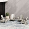 WestinTrends Malibu HDPE Outdoor Patio Folding Adirondack Chair (Set of 4) - 2 of 4