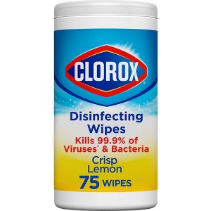 Clorox Crisp Lemon Disinfecting Wipes Bleach Free Cleaning Wipes - 1 of 4