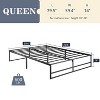 Allewie Metal Platform Bed, Heavy Duty Bed Frame with 14" Under Bed Storage, Strong Metal Slats Support, No Box Spring Needed - 3 of 4