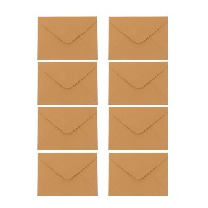 Unique Bargains Invitation Envelopes for Greeting Cards Wedding Birthday Christmas Small Linen Texture 10 Pcs - 1 of 4