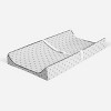 Bacati - Hearts Quilted Muslin Changing Pad Cover Gray - 2 of 4