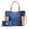 MKF Collection Merlina Faux Crocodile-Embossed Women’s Tote Bag & matching Wallet by Mia K - 2 of 4