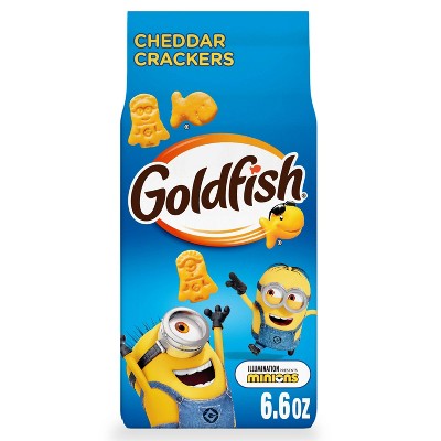 Goldfish Minions Shaped Cheddar Crackers Bag - 6.6oz