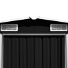 vidaXL Garden Shed Anthracite Galvanized Steel Large Garden Shed - 3 of 4