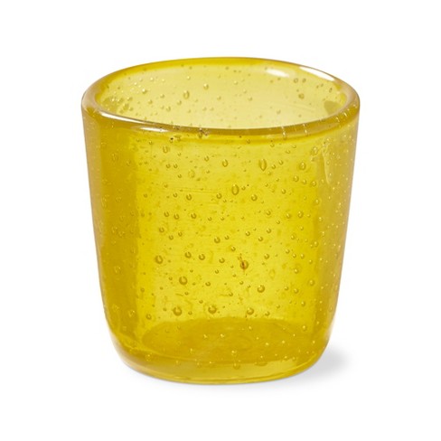 Tagltd Yellow Paint Box Collection Blown Glass Tealight Holder 2.3l X2 ...