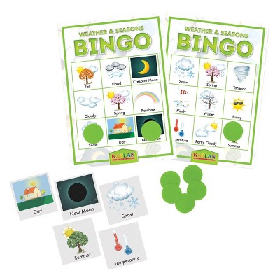 Kaplan Early Learning Weather & Seasons Bingo Learning Game
