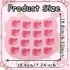 JDICTION Kitten Silicone Mold 16 Cavity, Cat Chocolate Candy Molds for Baking, Ice Cube Tray, Bath Bomb, Candle, Resin Clay Crafts - 2 of 4