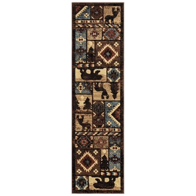 Buffalo Rustic Area Rug, Southwest, 2024 5'2