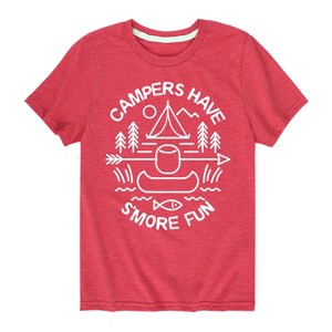 Boys' - Instant Message - Camping Short Sleeve Graphic T-Shirt - 1 of 4