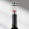 Unique Bargains Christmas Snowman Bottle Stopper Aluminum Alloy Resin TPR 1 Pc - 2 of 3