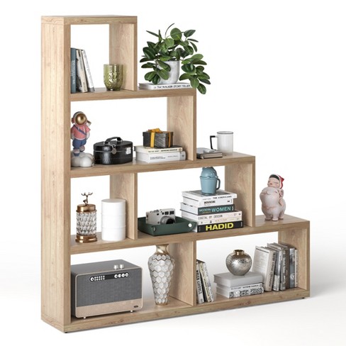 6-Shelf Corner Bookcase