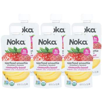 Noka Organic Superfood Smoothie Strawberry Banana - Case of 6/4.22 oz