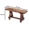 Royal Hampton Wooden Garden Patio Bench With Retro Etching - 4 of 4