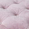 FURNIinspire Ottomans And Benches Modern Velvet Upholstered Ottoman Multifunctional Stylish Seat, Decor Soft Foot Stool, Pink, 18.10"*18.10"*18.80" - 4 of 4