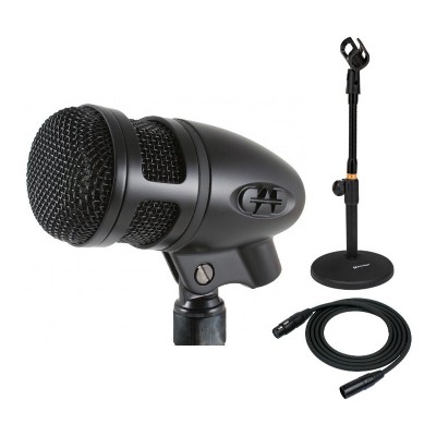 CAD Kick Drum Microphone Bundle, Gooseneck Tabletop Microphone Stand, XLR Cable