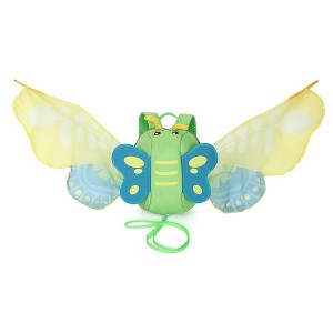 Kids Backpack Lightweight School Backpack with Tulle Wings and Anti-lost Safety Rope Toddler Backpack for Teen Girls Boys - 1 of 4