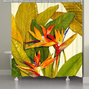 Laural Home Tropical Bird of Paradise Shower Curtain