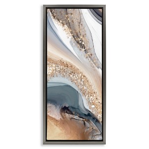 Stupell Industries Glam & Grey Waves, 15" x 31" - 1 of 4