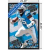 Trends International NFL Carolina Panthers - Derrick Brown 24 Framed Wall Poster Prints - 3 of 4