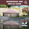 CuisinSmart Outdoor Dog Kennel with Roof, Outdoor Dog Playpen with Metal Gate, Heavy Duty Octagon Dog Pen with Lock for Outdoor Backyard - 4 of 4