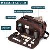 PAVILIA Toiletry Bag for Men, Travel Pouch Essentials Shaving Dopp Kit, Water Resistant Organizer Case Accessories - 3 of 4