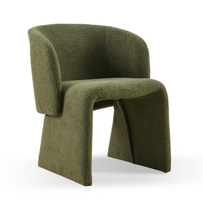 XINGHANZHENXUAN White 1 piece Modern Teddy Upholstered Accent Chair, Single Sofa Chair for Dining, Bedroom & Living Room