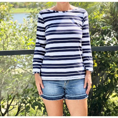 Women's Breton Long Sleeve Stripe Top - Hatley