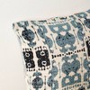 BDELITE  Decorative Dual Side Printed Throw Pillow with Kantha Embriodery-18X18 Inch - 3 of 4