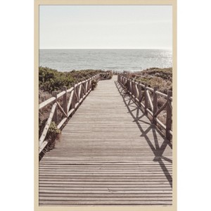 Amanti Art Beach 003 by Pictufy Studio III Wood Framed Wall Art Print - 1 of 4
