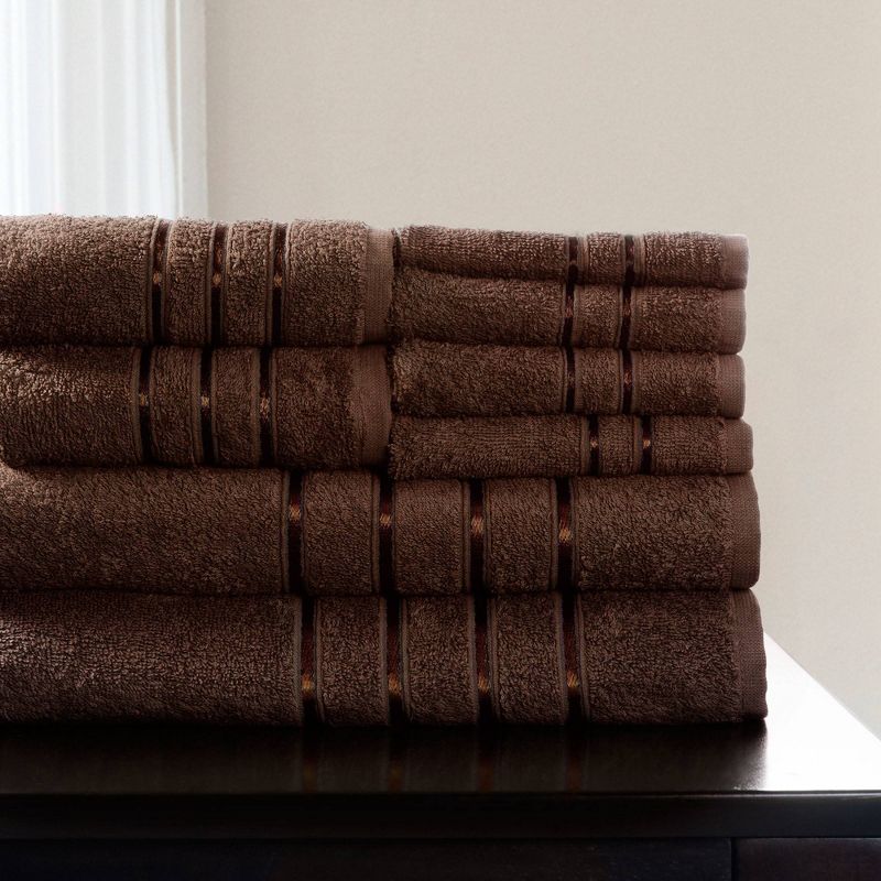 8pc Plush Cotton Bath Towel Set - Yorkshire Home, 1 of 8
