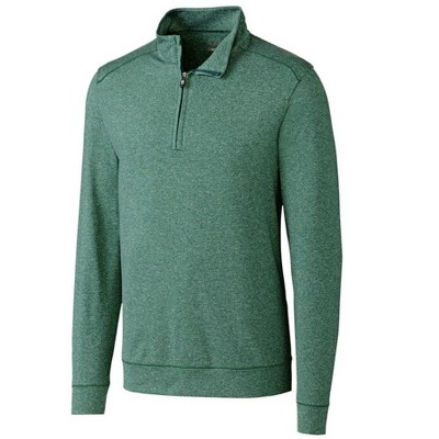 Cutter & Buck Shoreline Heathered Quarter Zip Mens Big And Tall Pullover  Jacket - Hunter Heather - 4x Large Tall : Target