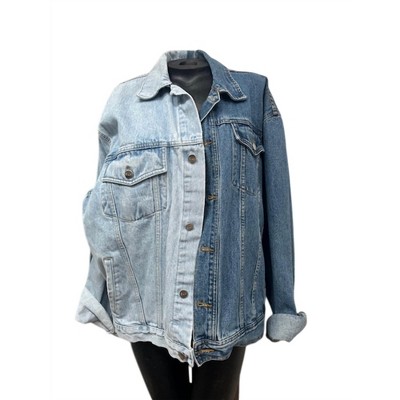 ジャケット E.L.V. Denim Jackets classic-denim-jacket-denim-mid