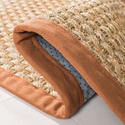 Natural Brown Hand-Knotted Cotton Area Rug 8' x 10'