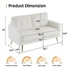 Karl Home |53.5 inch Square Arms Loveseat Sofa - 4 of 4