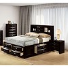 TiramisuBest Walnut 2-Piece Rubberwood Bedroom Set, Platform Bed with Nightstand, Queen - 2 of 4