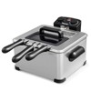 Costway Electric Deep Fryer 5.3 QT/21-Cup Stainless Steel 1700W with Triple Basket - 2 of 4