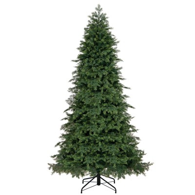 Tangkula 7.5/6 FT Artificial Christmas Tree, Hinged Xmas Spruce Tree with 1019/721 Branch Tips Unlit Seasonal Celebration Tree