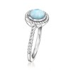 Ross-Simons Larimar Roped Ring in Sterling Silver - 3 of 4