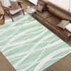 9x12 Washable Area Rugs, Rug for Living Room, Soft Modern Wave Distressed Carpet, Non-Slip Entry Rug, Print Rug, Low Pile Non-Shedding Foldable Rugs - 3 of 4