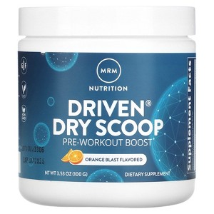 MRM Nutrition Driven™ Dry Scoop Pre-Workout Powder| Orange Blast Flavored| Pure Ingredients| Muscle + Hydration + Energy Blends| Performance Energy | - 1 of 2