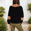 Anna-Kaci Women's High Pile Fleece Color Block Half-Zip Pullover - 3 of 4
