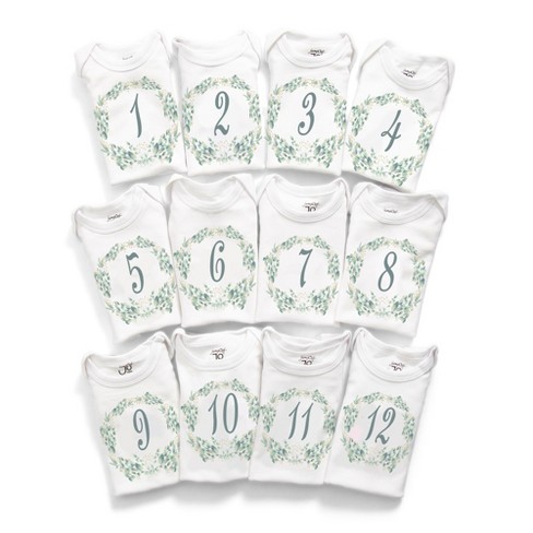 Outlets Baby milestone bodysuits