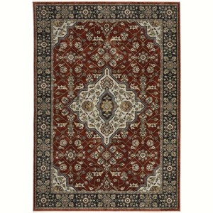 Oriental Weavers Aberdeen 4151R Red/ Blue Indoor Area Rug - 3'3" x 5' - 1 of 1
