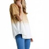 Women's Dip Dye Raw Edged Top - umgee - 2 of 4