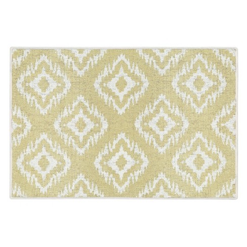 Sussexhome Tetra One Collection Cotton Heavy Duty Low Pile Area Rug , 2' X  3' - Banana Cream Yellow : Target