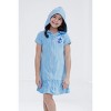 Disney Junior Girls Loop Terry Cloth Hooded Zip Up Swim Cover Up Little Kid to Big Kid - 2 of 4