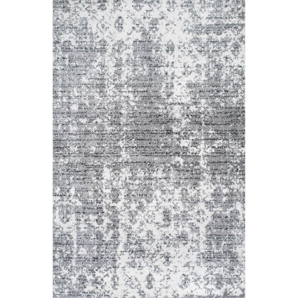 3'x5' Power Loomed Deedra Area Rug Gray - nuLOOM