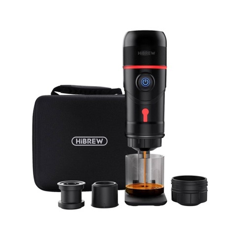  HIBREW Portable 3-in-1 Multi-Function Electric Espresso Maker  for Vehicle, Travel Compatible with Nes* Original Pod, DG* Pod, Ground  Coffee (Premium Model): Home & Kitchen